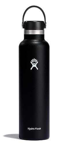 Hydro Flask 24 oz Standard Mouth Water Bottle with Flex Cap or Flex Straw (Packaging may vary)